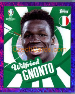 Wilfried Gnonto 2024 Topps UEFA Euro sticker foil purple #ITA-PTW