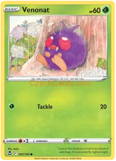 Venonat 001/195 common Pokémon Card