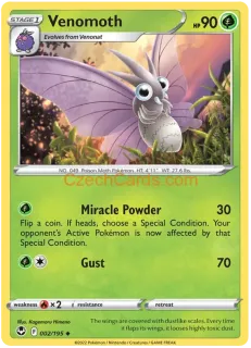 Venomoth 002/195 uncommon Pokémon Card