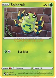 Spinarak 003/195 common Pokémon Card