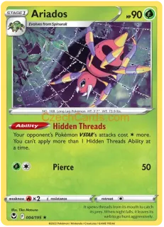 Ariados 004/195 rare Pokémon Card