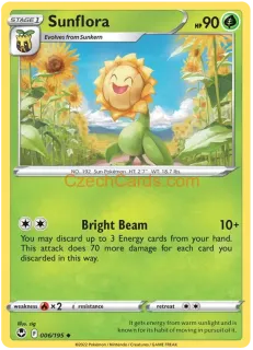 Sunflora 006/195 uncommon Pokémon Card