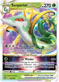 Serperior VSTAR 008/195 rare Pokémon Card