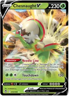 Chesnaught V 015/195 rare Pokémon Card