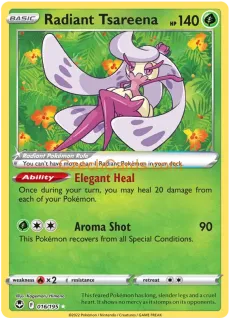 Radiant Tsareena 016/195 rare Pokémon Card