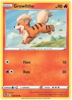 Growlithe 019/195 common Pokémon Card