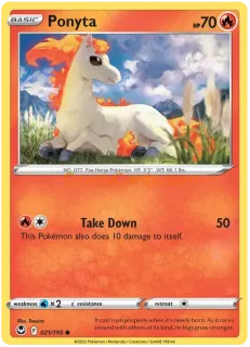 Ponyta 021/195 common Pokémon Card