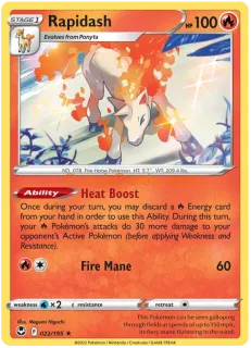 Rapidash 022/195 rare Pokémon Card