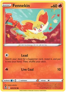 Fennekin 025/195 common Pokémon Card