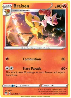 Braixen 026/195 uncommon Pokémon Card