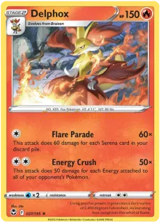 Delphox 027/195 rare Pokémon Card