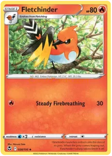 Fletchinder 028/195 uncommon Pokémon Card