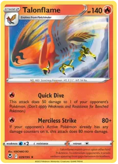 Talonflame 029/195 rare Pokémon Card