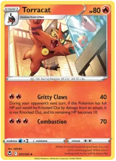 Torracat 031/195 uncommon Pokémon Card