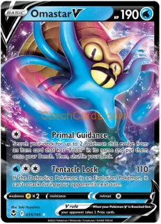 Omastar V 035/195 rare Pokémon Card