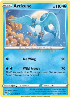 Articuno 036/195 rare Pokémon Card