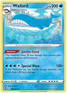 Wailord 038/195 uncommon Pokémon Card