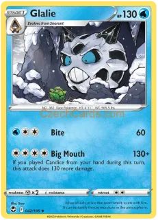 Glalie 042/195 uncommon Pokémon Card