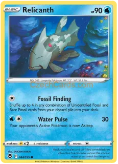 Relicanth 044/195 common Pokémon Card