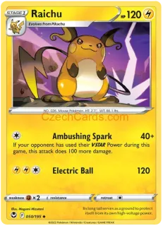 Raichu 050/195 uncommon Pokémon Card