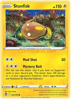 Stunfisk 055/195 common Pokémon Card