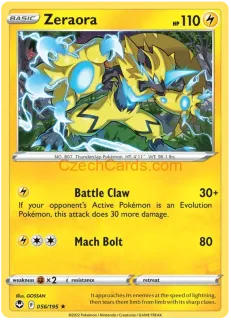 Zeraora 056/195 rare Pokémon Card