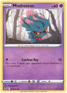 Misdreavus 063/195 common Pokémon Card