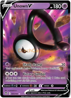 Unown V 065/195 rare  Pokémon Card