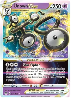 Unown VSTAR 066/195 rare  Pokémon Card