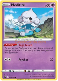 Meditite 072/195 common Pokémon Card