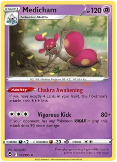 Medicham 073/195 rare Pokémon Card