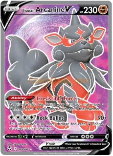 Hisuian Arcanine V 179/195 ultra rare Pokémon Card