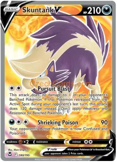 Skuntank V 180/195 ultra rare Pokémon Card