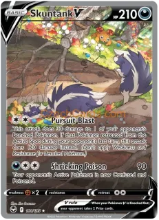 Skuntank V 181/195 ultra rare Pokémon Card