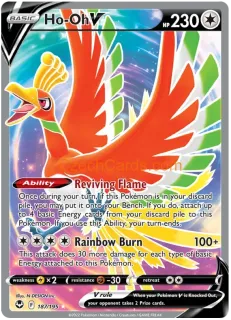 Ho-Oh V 187/195 ultra rare Pokémon Card