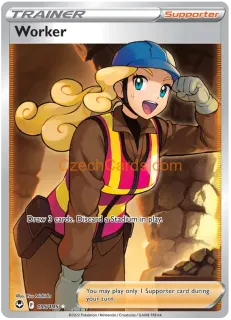 Worker 195/195 ultra rare Pokémon Card