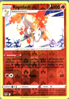 Rapidash 022/195 rare reverse holo Pokémon Card