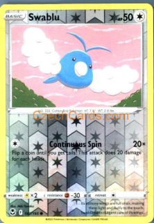 Swablu 142/195 common reverse holo Pokémon Card