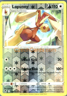 Lopunny 145/195 uncommon reverse holo Pokémon Card