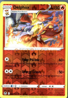 Delphox 027/195 rare reverse holo Pokémon Card