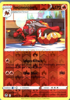 Incineroar 032/195 rare reverse holo Pokémon Card