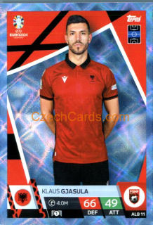 Klaus Gjasula 2024 EURO Match Attax crystal parallel #ALB11