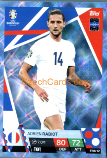 Adrien Rabiot 2024 EURO Match Attax crystal parallel #FRA12