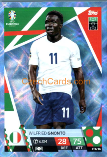 Wilfried Gnonto 2024 EURO Match Attax crystal parallel #ITA16