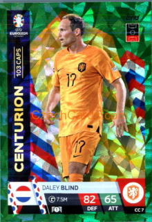 Daley Blind 2024 EURO Match Attax Centurion green parallel #CC7