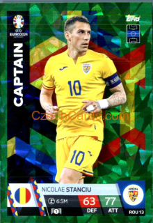 Nicolae Stanciu 2024 EURO Match Attax Captain green parallel #ROU13