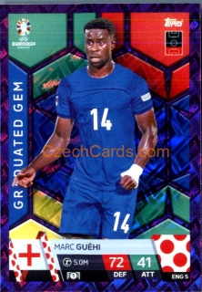 Marc Guéhi 2024 EURO Match Attax Graduated Gem purple parallel #ENG5