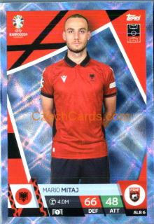 Mario Mitaj 2024 EURO Match Attax crystal parallel #ALB6