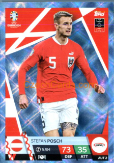 Stefan Posch 2024 EURO Match Attax crystal parallel #AUT2