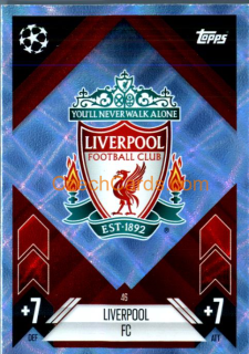 Team Badge Liverpool 2024/25 Match Attax crystal parallel #46